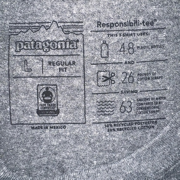 Patagonia t-shirt! Size L! - Picture 3 of 3